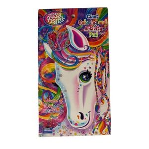 Lisa Frank Giant Coloring and Activity Pad Book Rainbow Majesty 4.25x8.5"